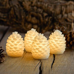 Denneappel met licht
