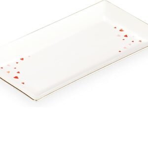 SERVEERSCHAAL AARDEWERK Rechthoekig AMOUR 15 X 28 CM