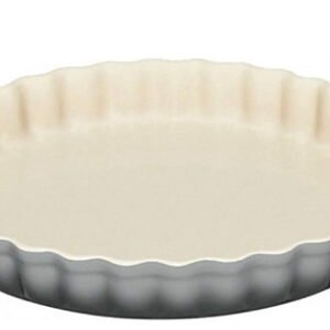 TAARTVORM AARDEWERK ROND 28 CM : GRIJS