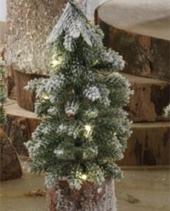Kerstboom met ledverlichting  H 19CM