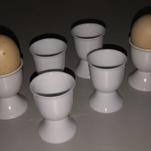 Eierdopje wit/set van 6 st
