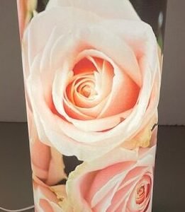 Lamp met dekor - Rozen