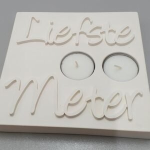 Theelichthouder liefste meter