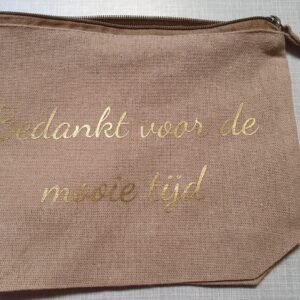 Toiletzakje met tekst