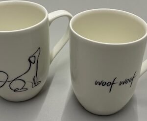 Mok set van 2 st - Hond Woof