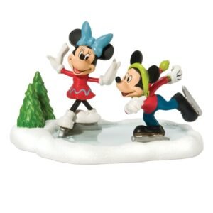 Mickey en Minnie schaatsen