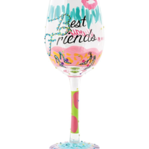 Wijnglas "Best friends"