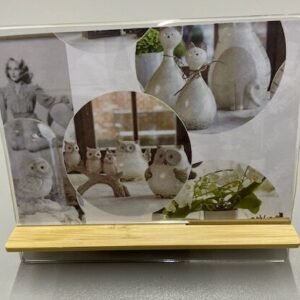 Plexi fotokader in bamboe voet