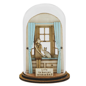 Klokje "Leven is beter met een katje"