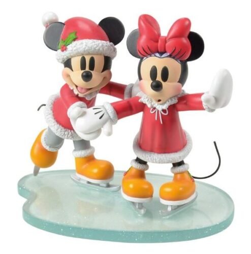 Mickey en Minnie ijsschaatsen