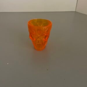 4 dlg set oranje Halloween shotglaasjes